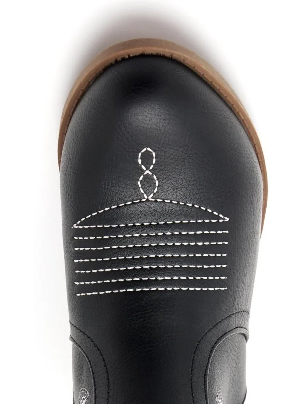 Girls Black Embroidered Cowgirl Stylish Girls Mid Calf Riding Kids Shoes Boots